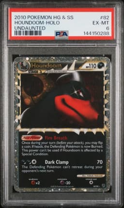 2010 #82 Houndoom-Holo PSA 6 Heartgold & Soulsilver Undaunted