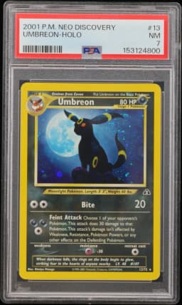 2001 #13 Umbreon-Holo PSA 7 Neo Discovery