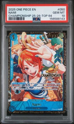 2025 #050 Nami PSA 10 One Piece Promos