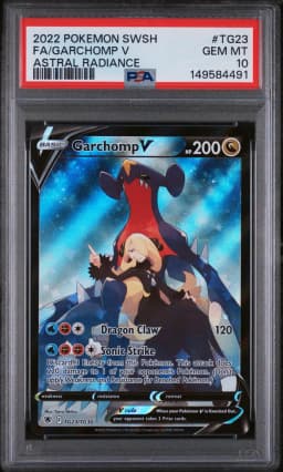 2022 #TG23 Full Art/Garchomp V PSA 10 Sword & Shield Astral Radiance