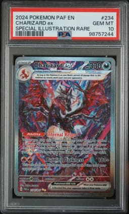 2024 #234 Charizard EX PSA 10 Paf EN-Paldean Fates