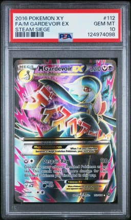 2016 #112 Full Art/M Gardevoir EX PSA 10 XY Steam Siege