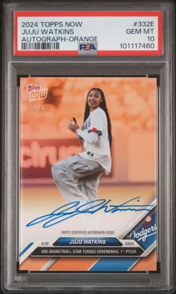 2024 #332E Juju Watkins PSA 10 Topps Now