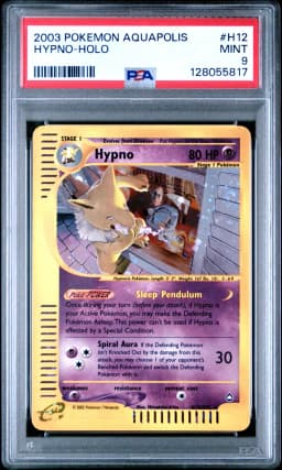 2003 #H12 Hypno-Holo PSA 9 Aquapolis