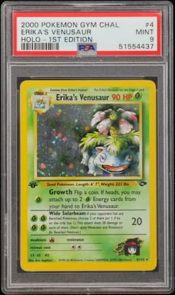 2000 #4 Erika's Venusaur PSA 9 Gym Challenge