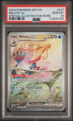 2024 #237 Milotic EX PSA 10 Ssp EN-Surging Sparks
