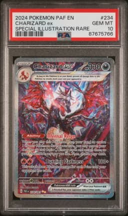 2024 #234 Charizard EX PSA 10 Paf EN-Paldean Fates