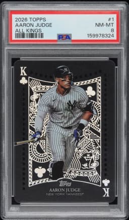 2026 #1 Aaron Judge PSA 8 Topps All Kings