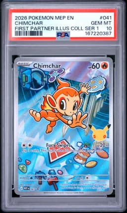 2026 #041 Chimchar PSA 10 Mep EN-Me Black Star Promo