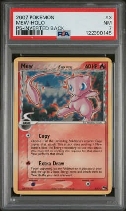 2007 #3 Mew-Holo PSA 7 Pop Series 5 Pokemon
