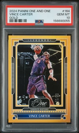2024 #164 Vince Carter PSA 10 Panini One and One
