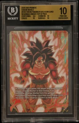 2026 #E142 Energy Marker GOLD (Son Goku)/(Championship 26-27 Regionals Wave1 Top 32 Prize) BGS 10 Dragon Ball Super Card Game Fusion World Promos