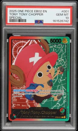 2025 #001 Tony Tony Chopper PSA 10 One Piece EB02-Extra Booster -Anime 25th Collection-