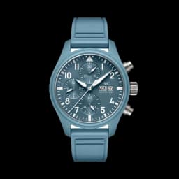 IWC Pilot's Watch Chronograph TOP GUN Miramar Ceramic Case 41mm - Blue on Rubber Strap