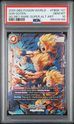 2025 #FB08-121 Son Goten PSA 10 Dragon Ball Super Card Game Fusion World Saiyan's Pride
