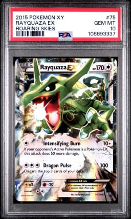 2015 #75 Rayquaza EX PSA 10 XY Roaring Skies Pokemon