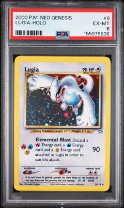 2000 #9 Lugia-Holo PSA 6 Neo Genesis