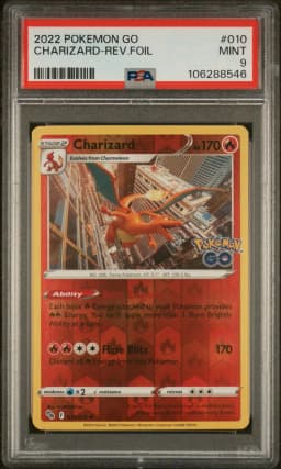 2022 #010 Charizard-Reverse Foil PSA 9 Go