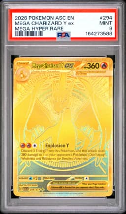 2026 #294 Mega Charizard Y EX PSA 9 Asc EN-Ascended Heroes