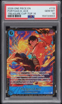 2026 #119 Portgas D. Ace PSA 10 One Piece Promos