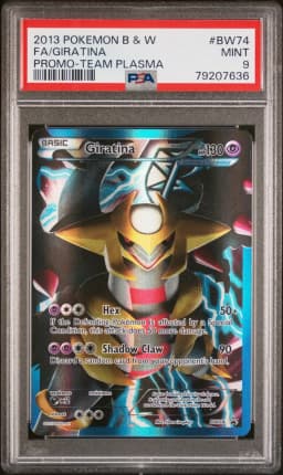 2013 #BW74 Full Art/Giratina PSA 9 Black & White Promo
