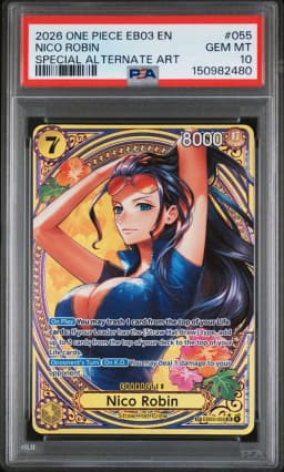2026 #055 Nico Robin PSA 10 One Piece EB03-Extra Booster -One Piece Heroines Edition-