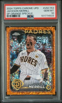 2024 #USC153 Jackson Merrill PSA 10 Topps Chrome Update