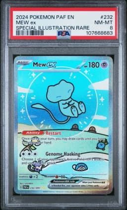 2024 #232 Mew ex PSA 8 Paldean Fates - PAF EN - English Pokemon