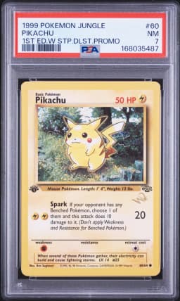 1999 #60 Pikachu PSA 7 Jungle