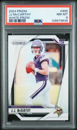 2024 #400 JJ McCarthy PSA 8 Panini Prizm