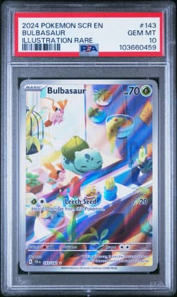 2024 #143 Bulbasaur PSA 10 Scr EN-Stellar Crown