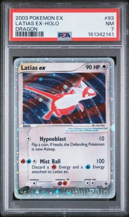 2003 #93 Latias EX-Holo PSA 7 EX Dragon