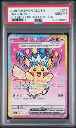 2026 #277 Pikachu EX PSA 10 Asc EN-Ascended Heroes