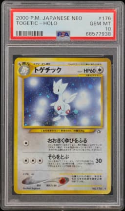 2000 #176 Togetic-Holo PSA 10 Japanese Neo