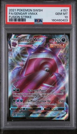 2021 #157 Full Art/Gengar Vmax PSA 10 Sword & Shield Fusion Strike