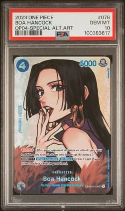 2023 #078 Boa Hancock PSA 10 One Piece OP04-Kingdoms of Intrigue
