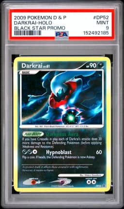 2009 #DP52 Darkrai-Holo PSA 9 Diamond & Pearl Black Star Promo