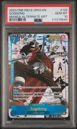 2023 #122 Sogeking PSA 10 One Piece OP03-Pillars of Strength