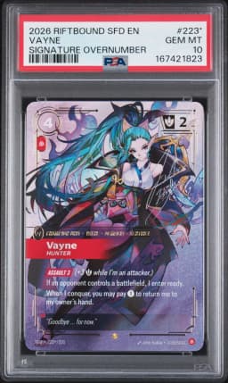 2026 #223* Vayne - Hunter PSA 10 Riftbound: League of Legends Sfd-Spiritforged