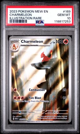 2023 #169 Charmeleon PSA 10 Mew EN-151