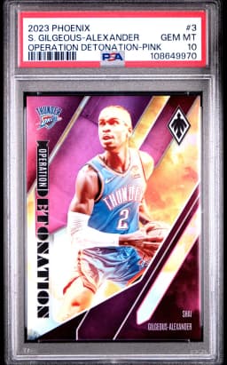 2023 #3 Shai Gilgeous-Alexander PSA 10 Panini Phoenix Operation Detonation
