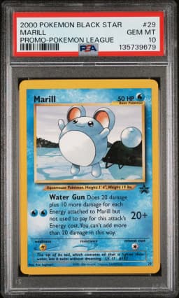 2000 #29 MARILL PSA 10 Promo Black Star