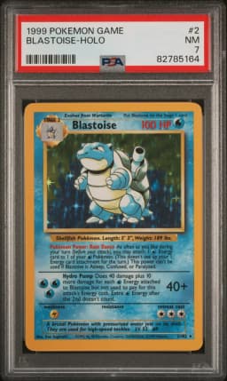 1999 #2 Blastoise-Holo PSA 7 Game