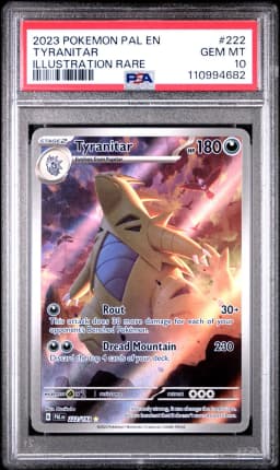 2023 #222 Tyranitar PSA 10 Pal EN-Paldea Evolved
