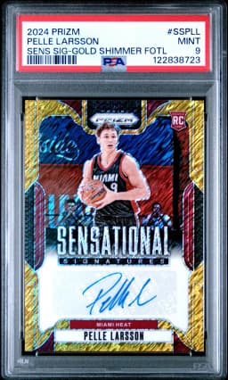 2024 #SSPLL Pelle Larsson PSA 9 Panini Prizm Sensational Signatures
