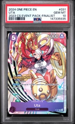 2024 #031 Uta PSA 10 One Piece Championship 2023 Event Pack