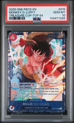 2025 #015 Monkey D. Luffy PSA 10 Promos One Piece