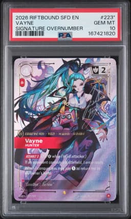 2026 #223* Vayne - Hunter PSA 10 Riftbound: League of Legends Sfd-Spiritforged