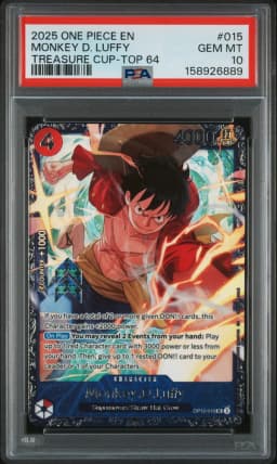 2025 #015 Monkey D. Luffy PSA 10 One Piece Promos