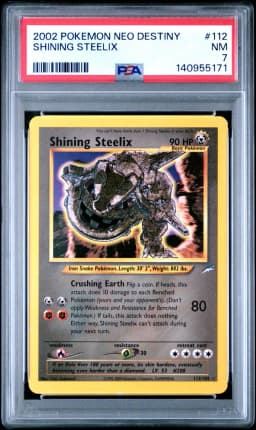 2002 #112 Shining Steelix PSA 7 Neo Destiny Pokemon